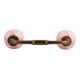 Pink Etched Ceramic Bridge Handle